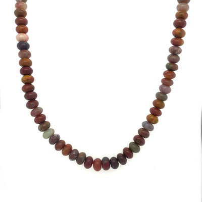 Rondelle Beaded Gemstone Necklace