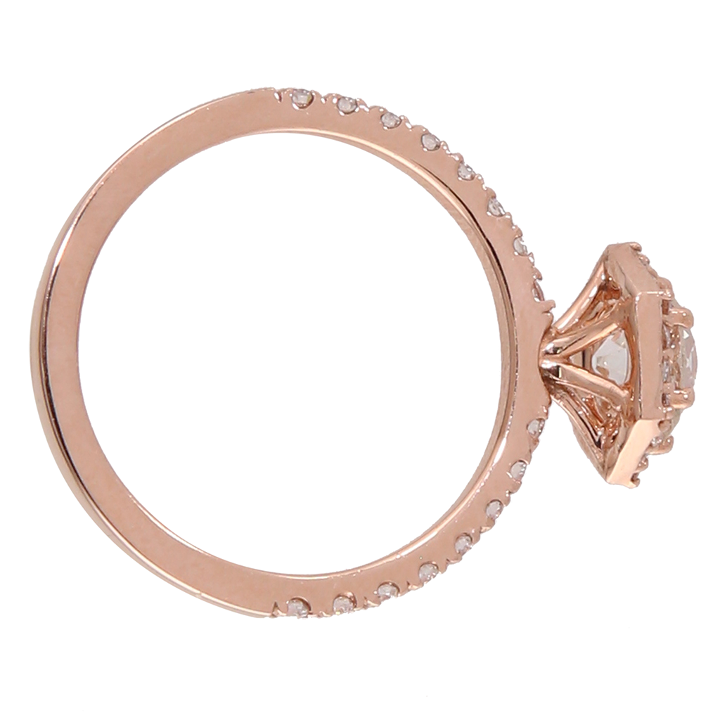 Euro-Cut Diamond Hexagon Ring